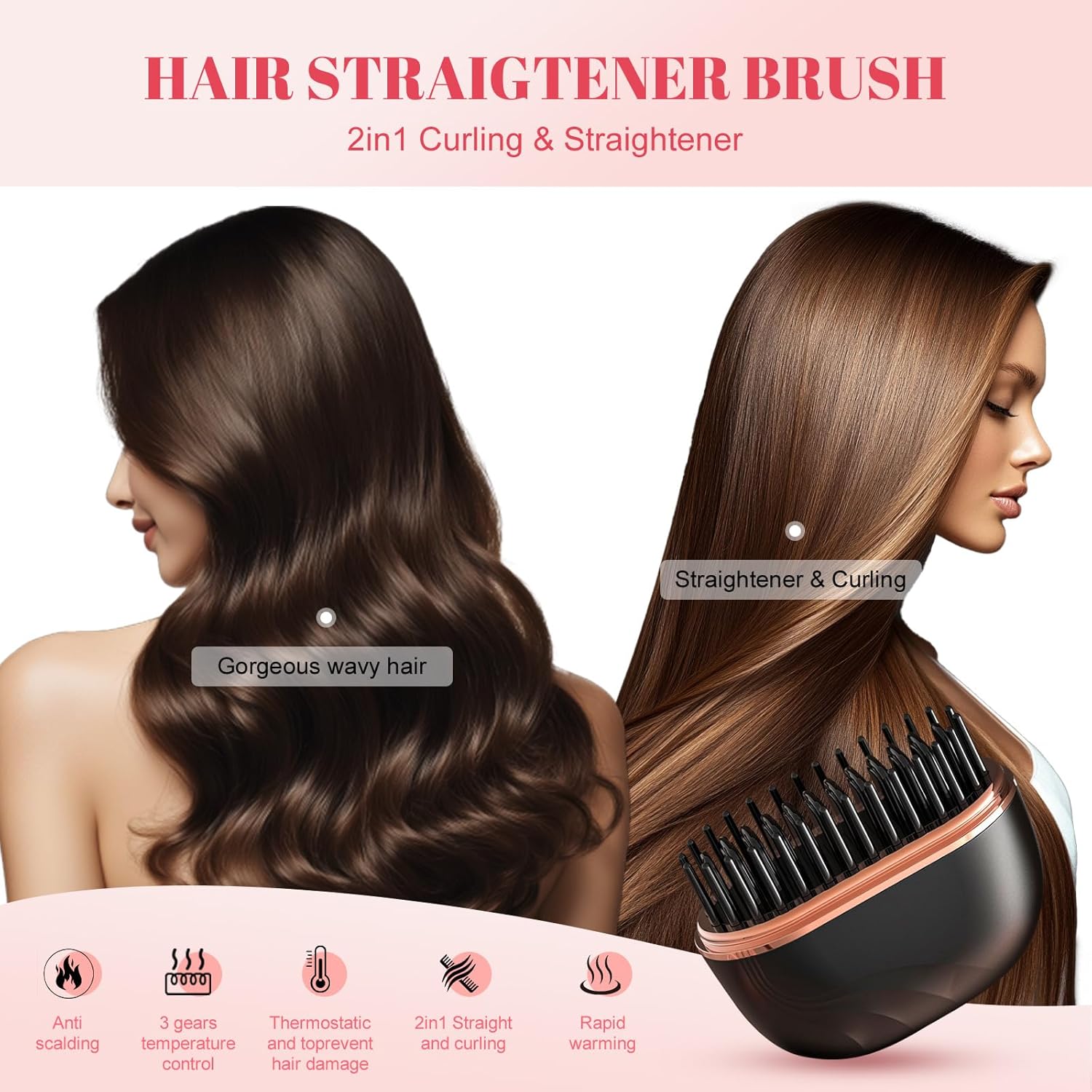 Placa de Păr Portabilă Magică